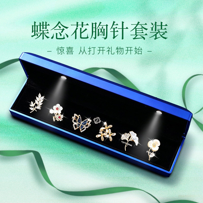蝴蝶胸针轻奢一周胸针时尚胸花配饰教师节生日礼物送老师老婆领导