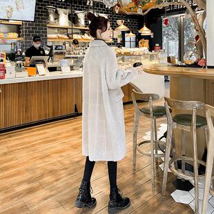 加厚羊剪绒大衣女中长款2025冬季新款皮毛一体过膝羊羔毛皮草外套