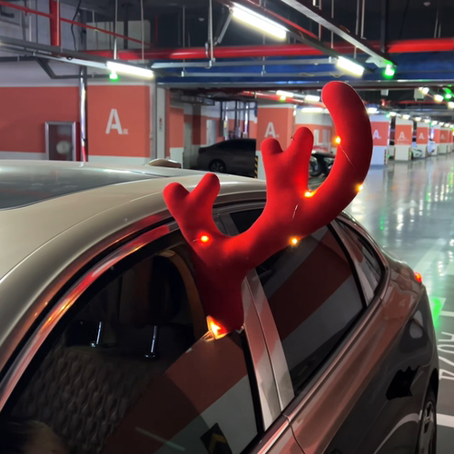 圣诞鹿角车饰现货汽车装饰麋鹿鹿角 4S 店展车专用圣诞节装扮饰品