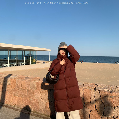 YOOMINI-宽松保暖长款面包服2025冬加厚保暖羽绒服外套Y19059-FF