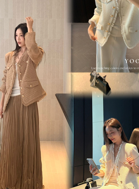 OMINI-苏气质名媛小香风2025秋上新短外套（含10羊毛）M16786-DLW