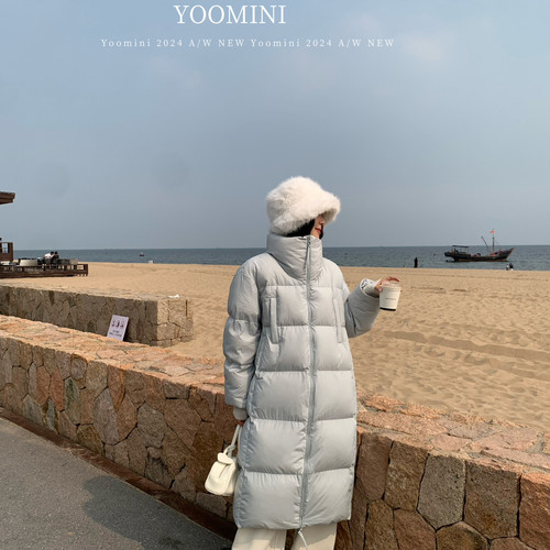 YOOMINI-宽松保暖长款面包服2025冬加厚保暖羽绒服外套Y19059-FF