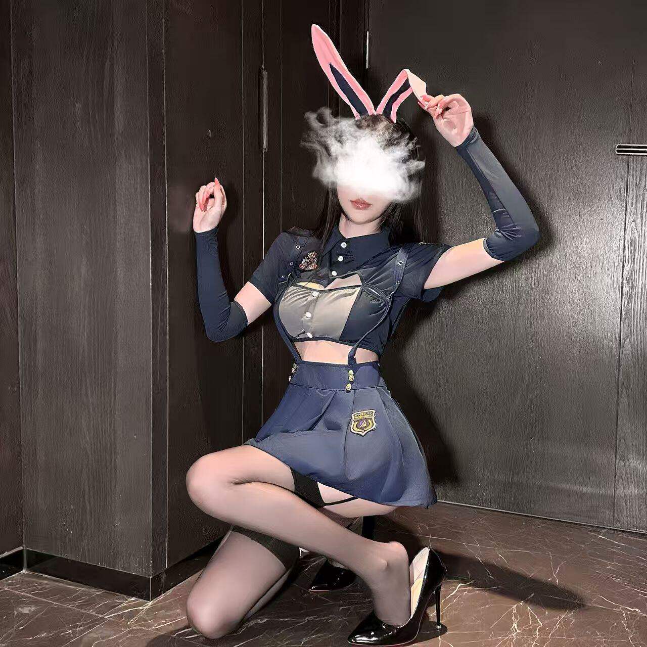 逍遥商城*趣情私房*性感纯欲短袖上衣短裙cos兔女郎制服cosplay套