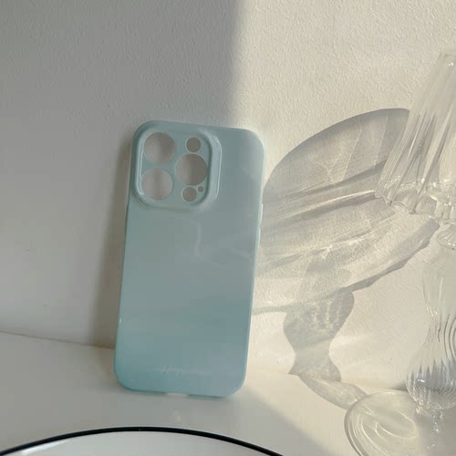 清新薄荷绿手机壳15promax苹果16华为pura70适用 nova13小米15红米k80全包note14渐变vivox200简约mate60小众