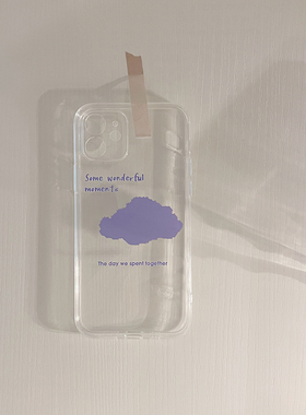 云朵手机壳15iphone16pro适用nova12华为mate50小米14荣耀200透明p7060红米note13小众iqoo12魅族20vivos19软