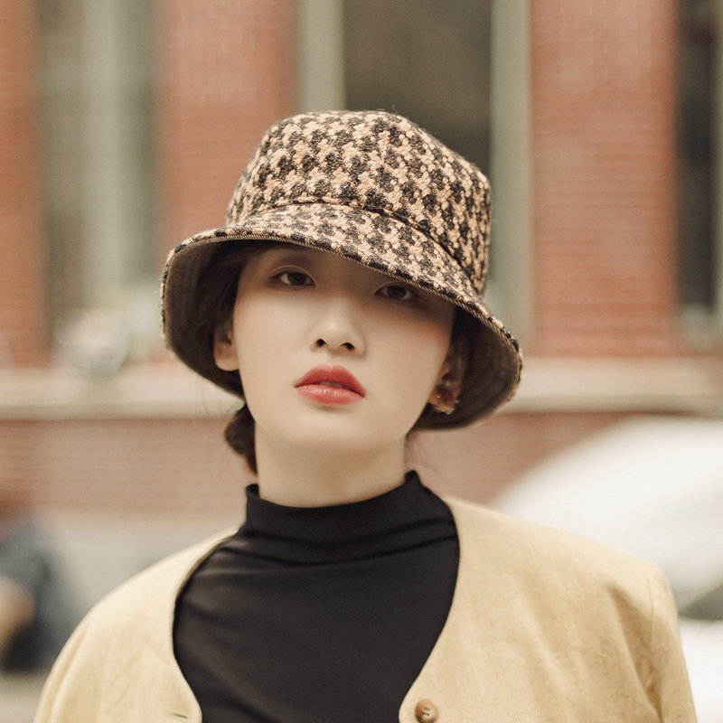 ming那不勒斯香奶双面戴圆顶盆帽