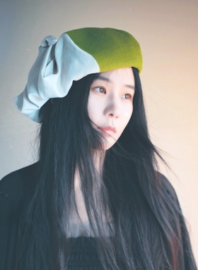 MING 心动的南瓜 l 进口羊毛轻薄肌理感大帽头文艺秋冬贝雷帽