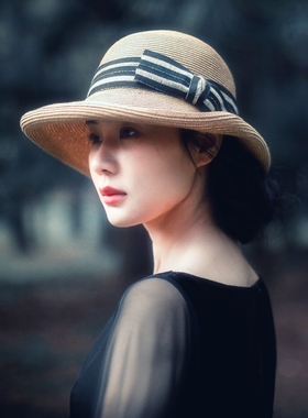 MING 洛可可玫瑰 l 复刻玛丽皇后不规则复古宽檐防晒ad10渔夫帽