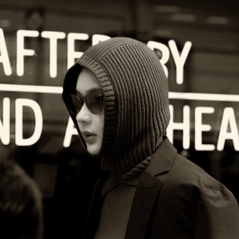 街拍神器保暖实用羊毛连帽脖套