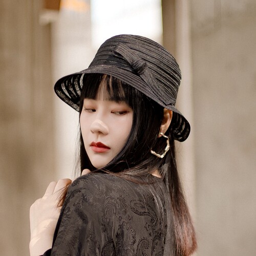 透明特殊质感限量高难唯美盆帽