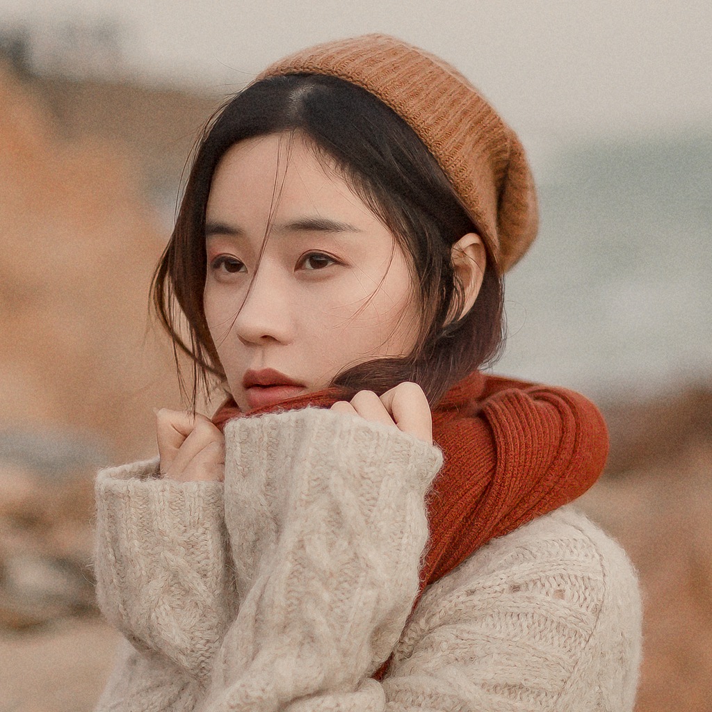 阿拉善羊绒经典螺纹针织瓜皮帽