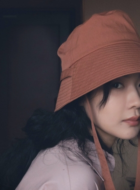 MING 我们都是胶囊 l 纸感棉防风带大檐可折叠渔夫帽遮阳防晒盆帽