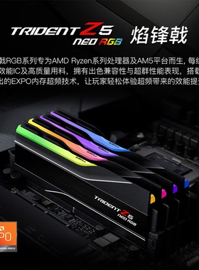 芝奇DDR5焰锋戟c26/c28/c30灯条6000电脑游戏RGB内存条32/64g套装