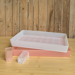 加高长方形盆景花盆接水盘多肉控养整理种植操作浸盆托盘蓄水托