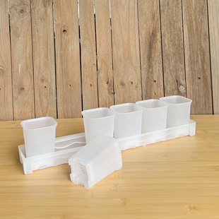 【口径7.5cm】窗台细长条托盘长方形接水盘万象塑料花盆排水浸盆