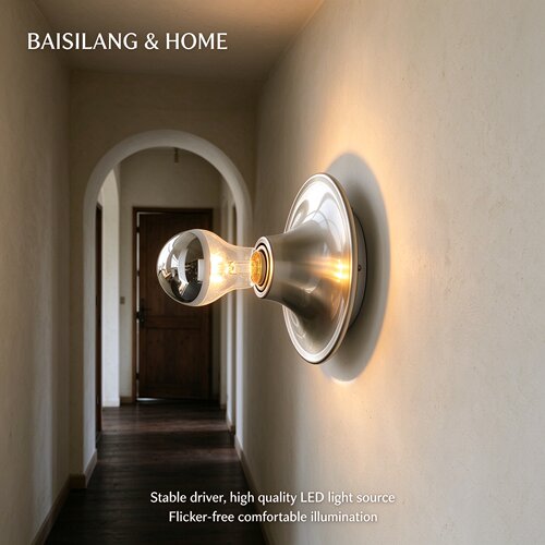 中古风包豪斯壁灯飞碟UFO北欧过道创意床头灯装饰灯门头灯墙壁灯