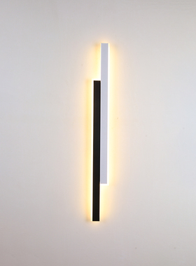 壁灯一字长条灯极薄艺术造型新款卧室床头灯过道灯轻奢客厅氛围灯