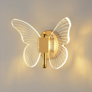 LED现代简约时尚 灯工厂 轻奢亚克力壁灯床头电视沙发背景墙装 饰壁
