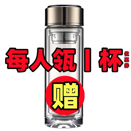 大容量加厚双层玻璃杯茶杯耐高温高档水杯便携泡茶隔热家用水杯子