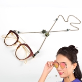 眼镜链子SZL 古色纯铜金属太阳眼睛挂绳链配饰 GLASSES韩国设计款