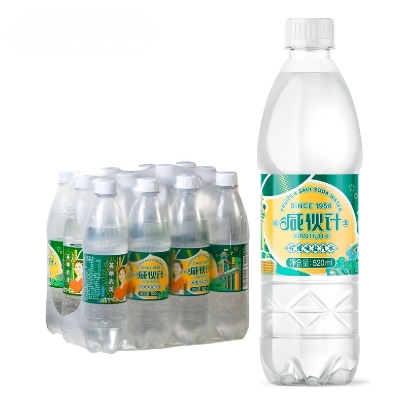 咸伙计整箱12瓶柠檬口味防暑降温