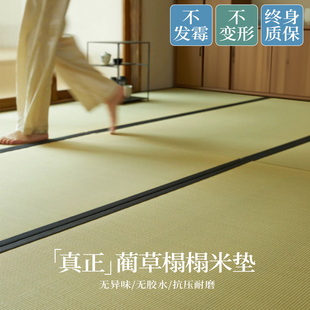 天然蔺草席日式夏季地垫榻榻米椰棕榈书房床垫子黄麻定制和室凉席