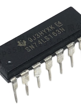 全新 SN74LS163N DIP16 HD74LS163P四位二进制同步清除计数芯片