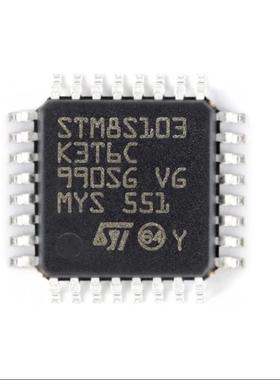 进口STM8S103K3T6C 贴片LQFP32 16MHz/8KB闪存/8位微控制器芯片