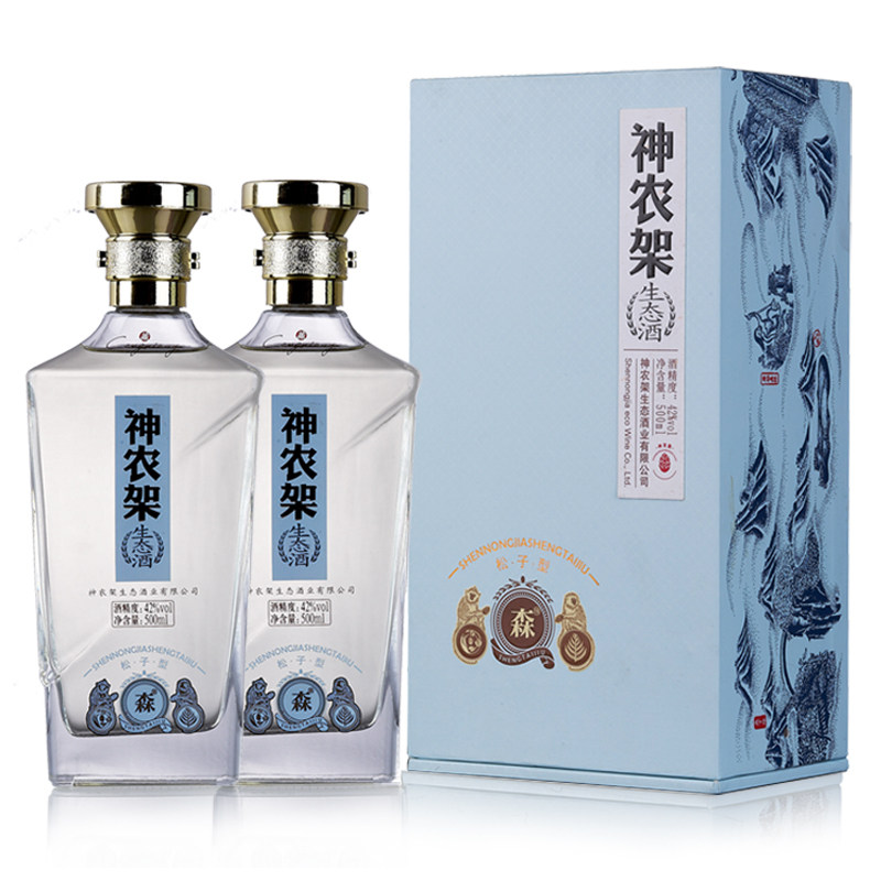 劲版神农架生态酒森级松子浓香型国产白酒纯粮食两瓶厂家直供包邮
