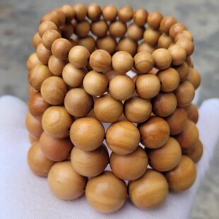 正品印度老山檀香手串男女同款佛珠 清香淡雅 送礼佳品 支持鉴定