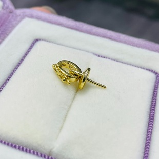 国内精工纯银s925万能扣吊坠大珠盘遮瑕空托配件可配10mm以上珍珠