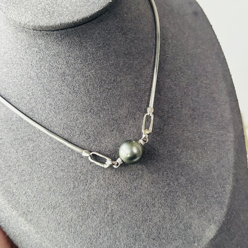 S925纯银蛇骨项链扣头配件万能扣头蛇diy可配11-12-13-14-15mm