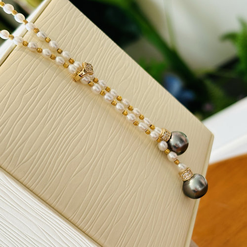 毛衣链卡扣挂坠diy手工珍珠项链配件可配4-5mm吊坠可配9以上