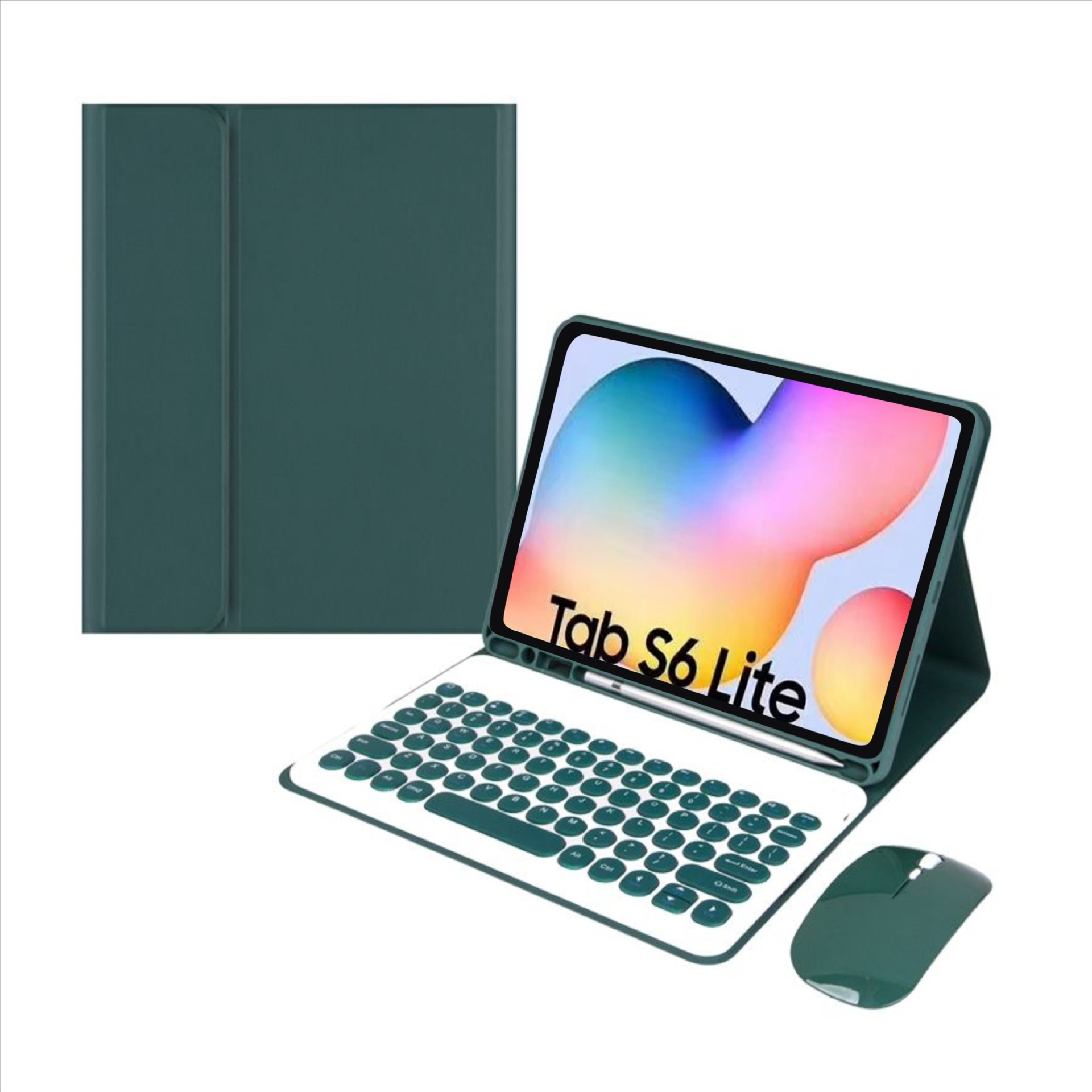 适用蓝牙键盘保护套键盘带笔槽保护壳Samsung Galaxy Tab S6 Lite