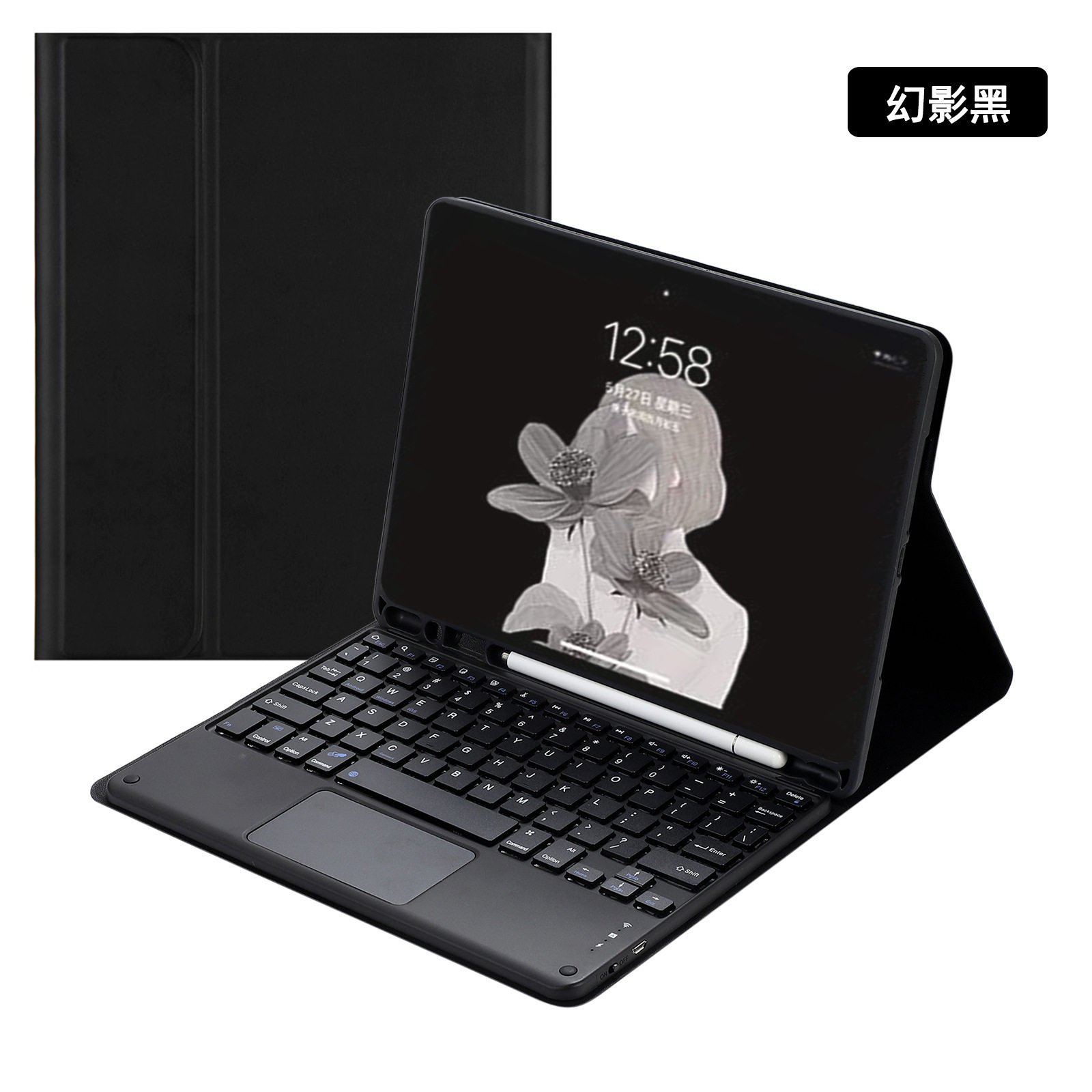 适用联想小新PadPro2021保护套西班牙语蓝牙键盘鼠标TB-J706F/M/N皮套TB-J716F软壳Tab P11pro平板电脑11.5寸