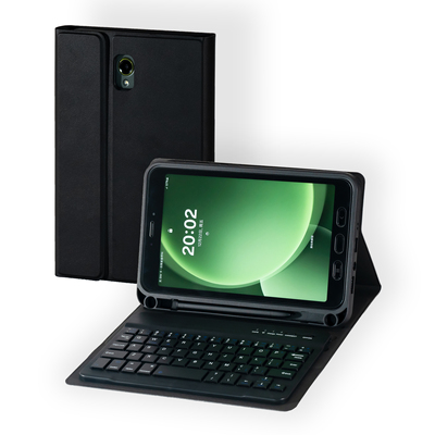 适用三星Galaxy Tab Active3/5西班牙语8寸平板电脑蓝牙键盘带笔槽保护套X300/X306B全包边壳T570/T575N键盘