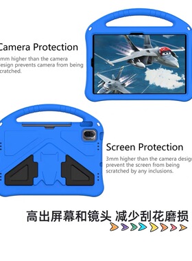 适用于苹果iPad12保护套Pro新款平板电脑保护壳内置笔槽Air7/7/6/5/4/3/2简约风mini多功能稳固支架支撑全包