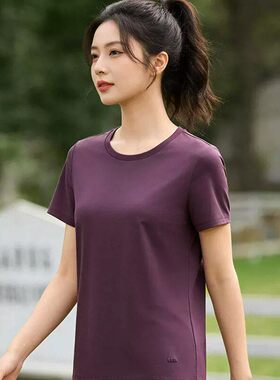 蕉下CT005女士短袖T恤棉质上衣夏季户外休闲透气衣服新款打底衫