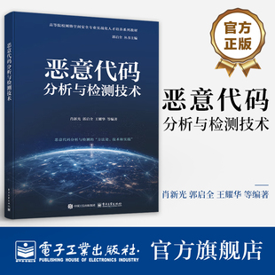 官方旗舰店 恶意代码分析与检测技术 肖新光 郭启全 等 编著 高等院校网络空间安全专业实战化人才培养系列教材 电子工业出版社
