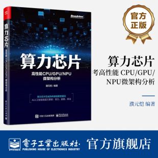 官方旗舰店 算力芯片 高性能 CPU/GPU/NPU 微架构分析 众核处理器架构功能部件设计 NPU芯片设计架构 超级计算机算力和AI算力书籍