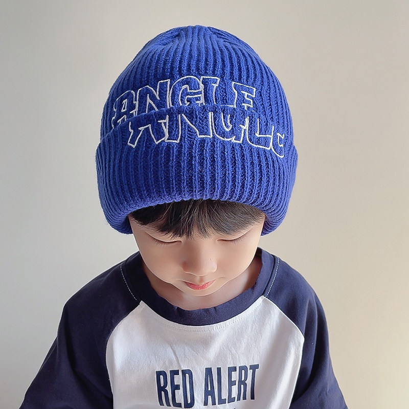 针织面料男童毛线帽帅气潮流