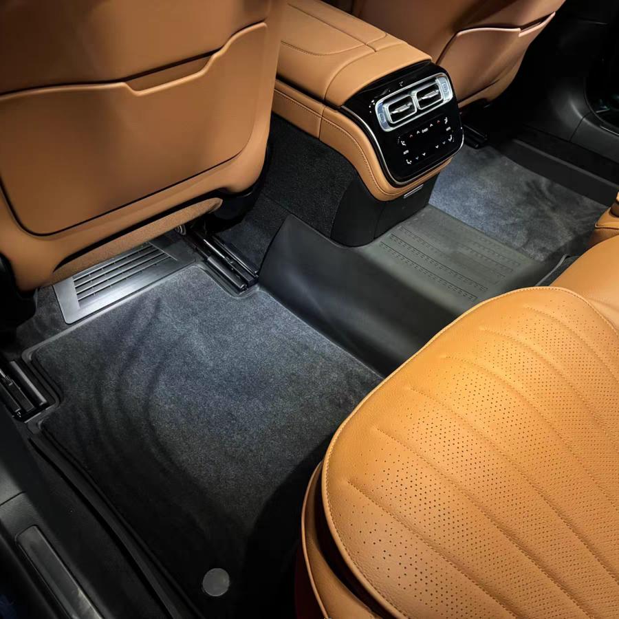 24 25款奔驰AMG S63L E橡胶TPE脚垫W223 S级S450eL新能源羊毛地毯