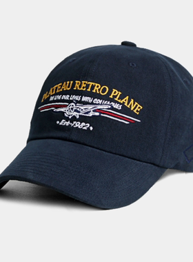 直邮~PLATEAU正品 韩版拼色字母刺绣鸭舌帽 男女棒球帽 韩国代购