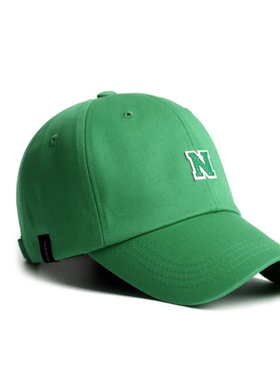 直邮~韩国代购PLATEAU正品 韩版休闲绿色字母N棒球帽男女鸭舌帽子