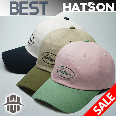 韩国正品 HATSON代购 韩版撞色字母刺绣棒球帽 休闲遮阳鸭舌帽子