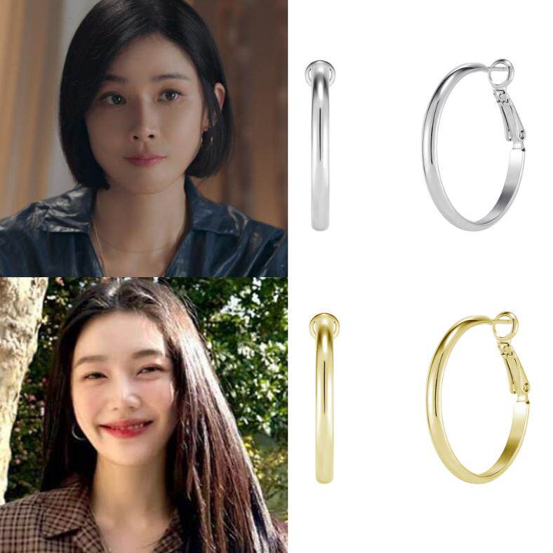 直邮~韩国代购正品 李宝英 车珠英 洪秀贤 朴秀荣同款耳圈 耳环