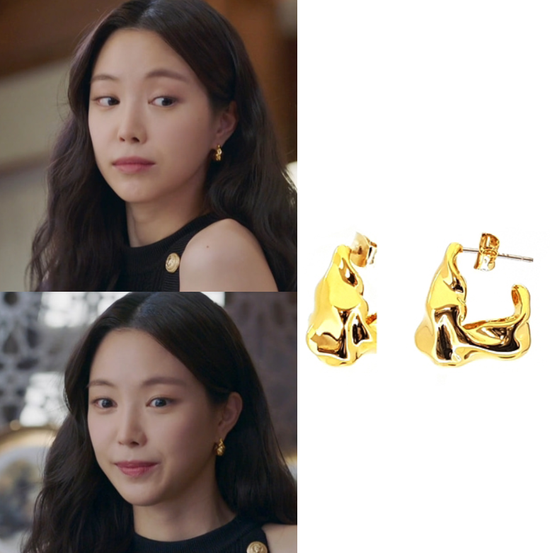 直邮~韩国正品代购 韩剧代理公司 孙娜恩同款韩版不规则耳环 耳饰