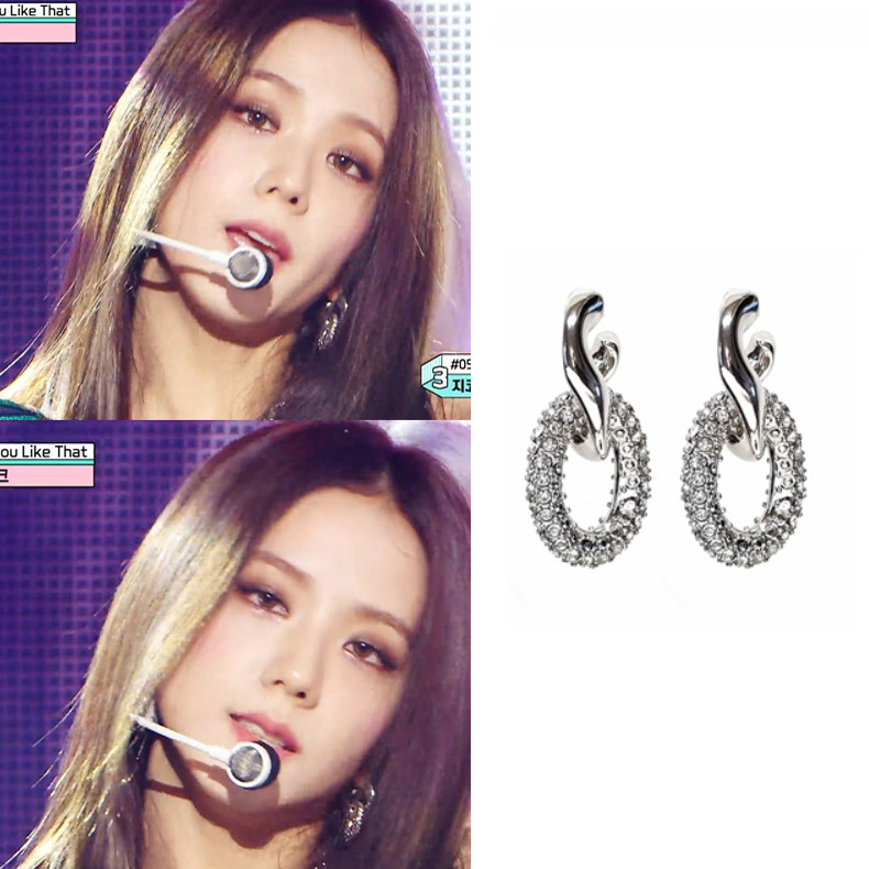 韩国代购blackmuse正品 BLACKPINK jisoo 金智秀同款时尚耳环