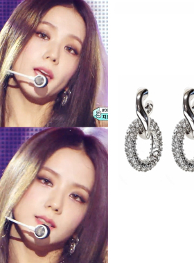 韩国代购blackmuse正品 BLACKPINK  jisoo 金智秀同款时尚耳环