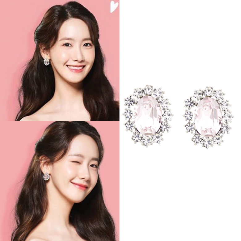 直邮~林允儿同款 韩国代购 jewelcounty正品 韩版镶钻耳环 耳饰女
